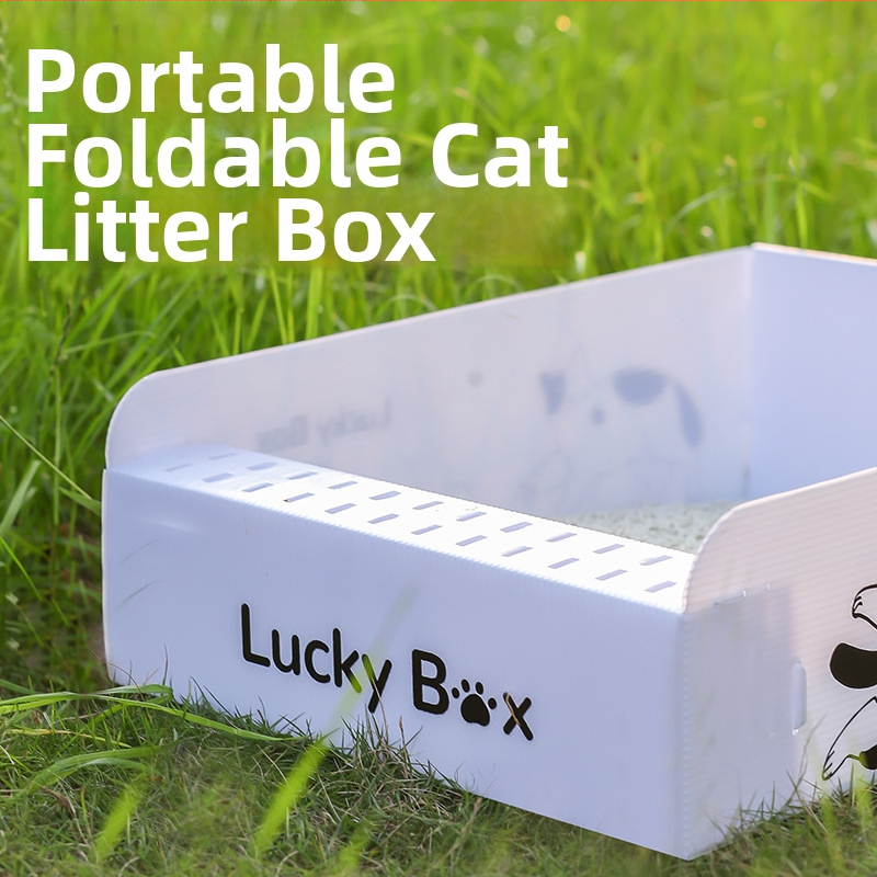 Jednorazová čiastočne otvorená toaleta pre mačky a psy — značka Cute, materiál: iné materiály, určené ako podnikový dar