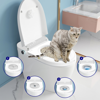 Macska WC-használatra edző készlet