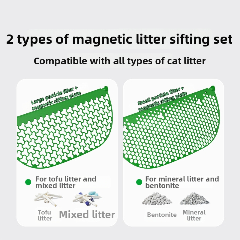 Magnetická nakláňajúca sa doska na sypanie piesku pre Xiaopei Smart Cat Toilet MAX2 — ABS plast; umývateľná; ľahko čistí