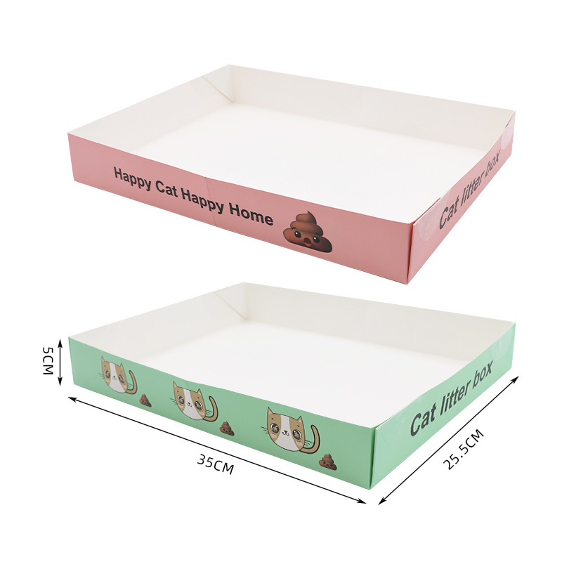 Skladajúca sa jednorazová miska na mačací stelivo, pre mačky, vonkajšie použitie, materiál: iné materiály