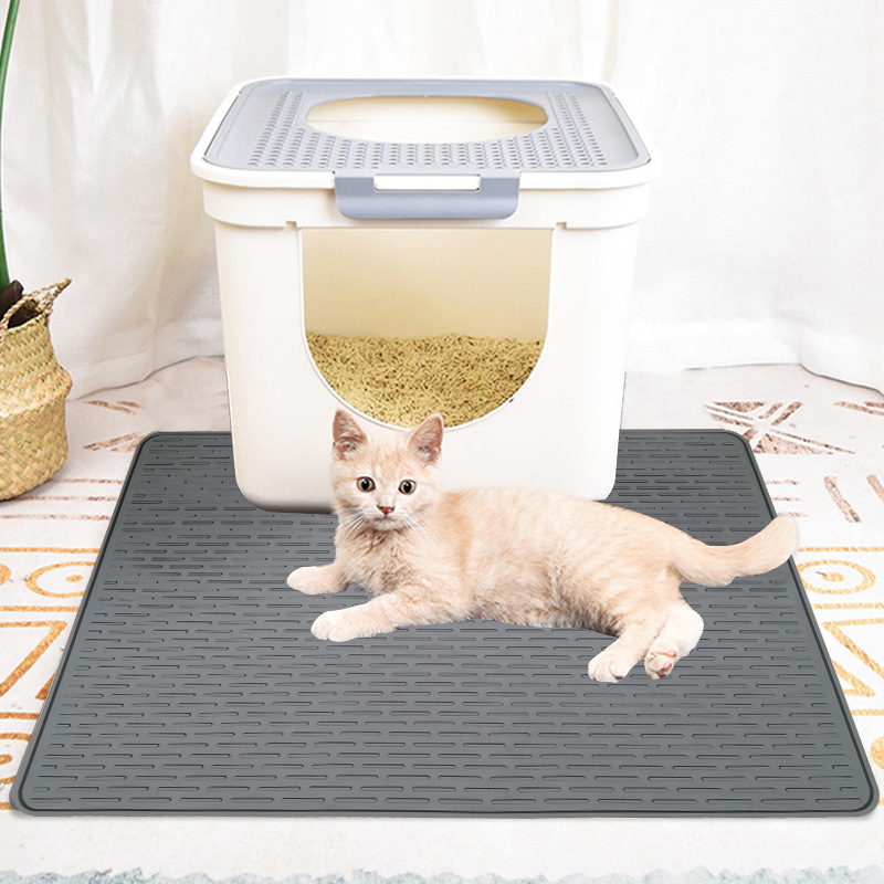 Silikónová podložka pre domáce zvieratá – pre mačky a psy, protišmyčná, ľahko čistiteľná, proti špliešťaniu, odolná voči opotrebeniu a poškriabaniu