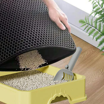 Mat na mačací piesok, proti špliechaniu, dvojité filtračné vrstvy, umývateľný, univerzálny pre všetky ročné obdobia