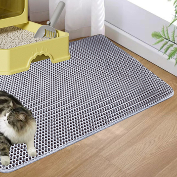 Mat na mačací piesok, proti špliechaniu, dvojité filtračné vrstvy, umývateľný, univerzálny pre všetky ročné obdobia