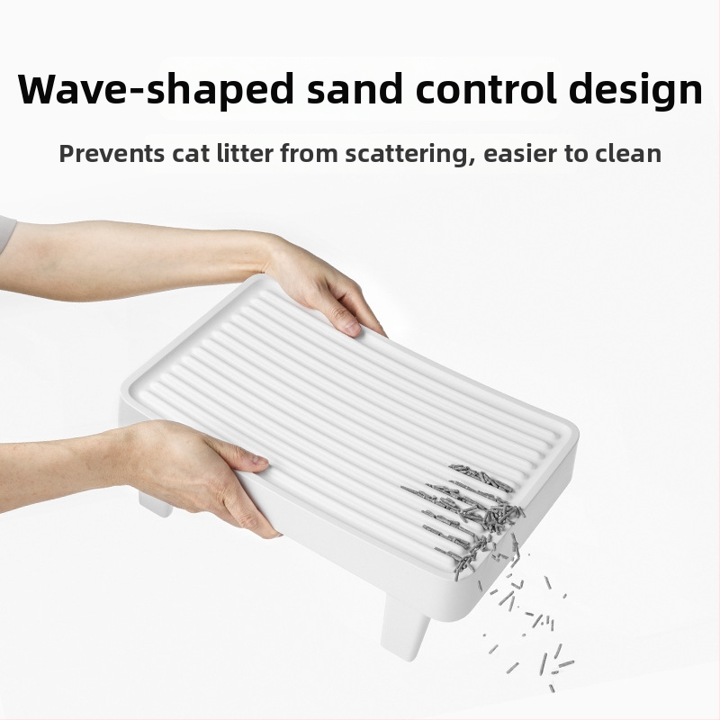 Xiaopei podložka na mačací piesok – PVC, kontrola piesku, dvojvrstvový filter