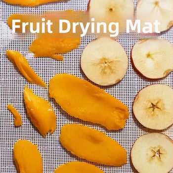 Covoraș de uscare din silicon, pătrat, 360 g/m², silicon alimentar, pentru uscare fructe, carne și fructe confiate