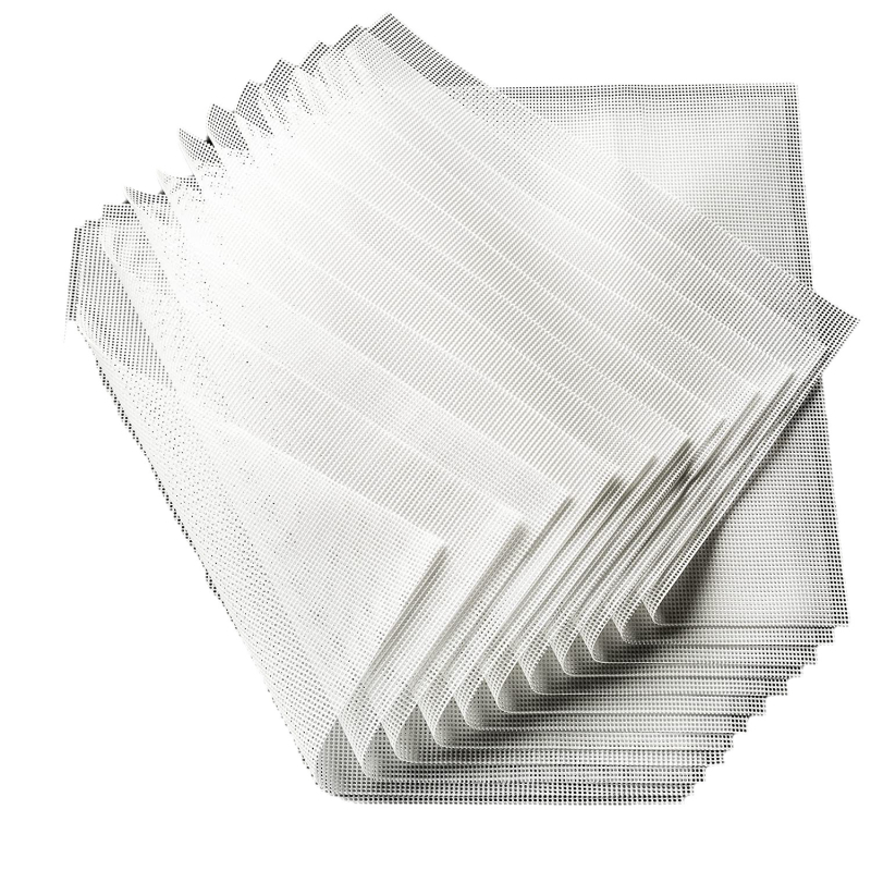 Covoraș de uscare din silicon, pătrat, 360 g/m², silicon alimentar, pentru uscare fructe, carne și fructe confiate