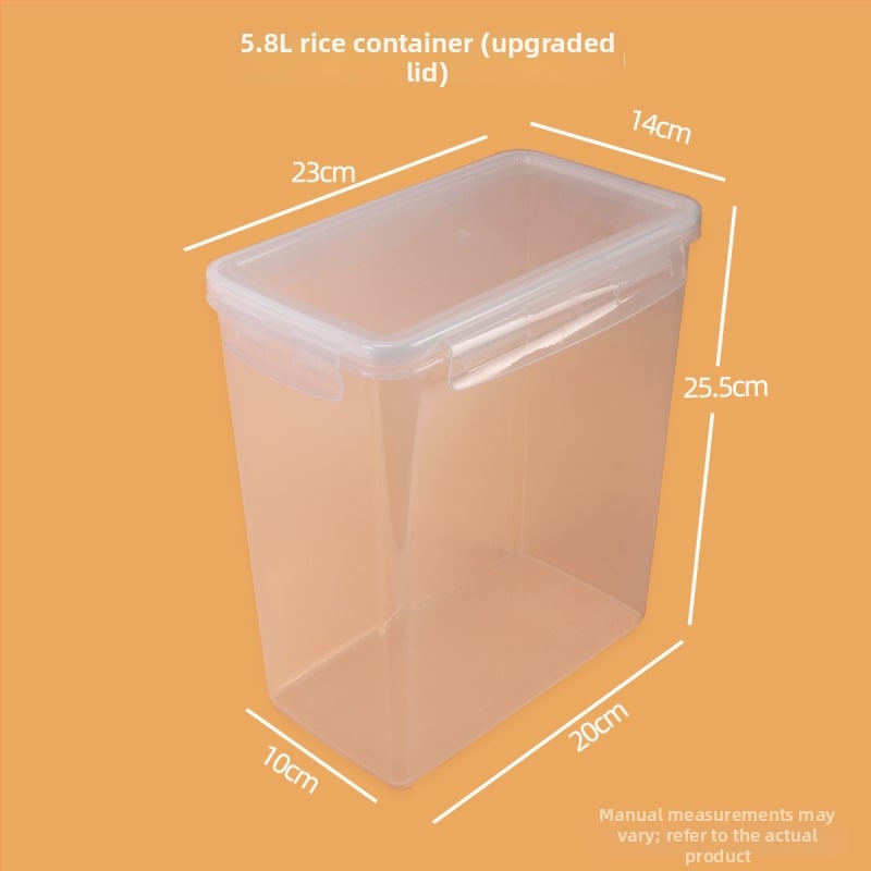 Кутия за съхранение на ориз – хранително качествен PC пластмаса, за храна за домашни любимци, персонализирано лого, функция против насекоми