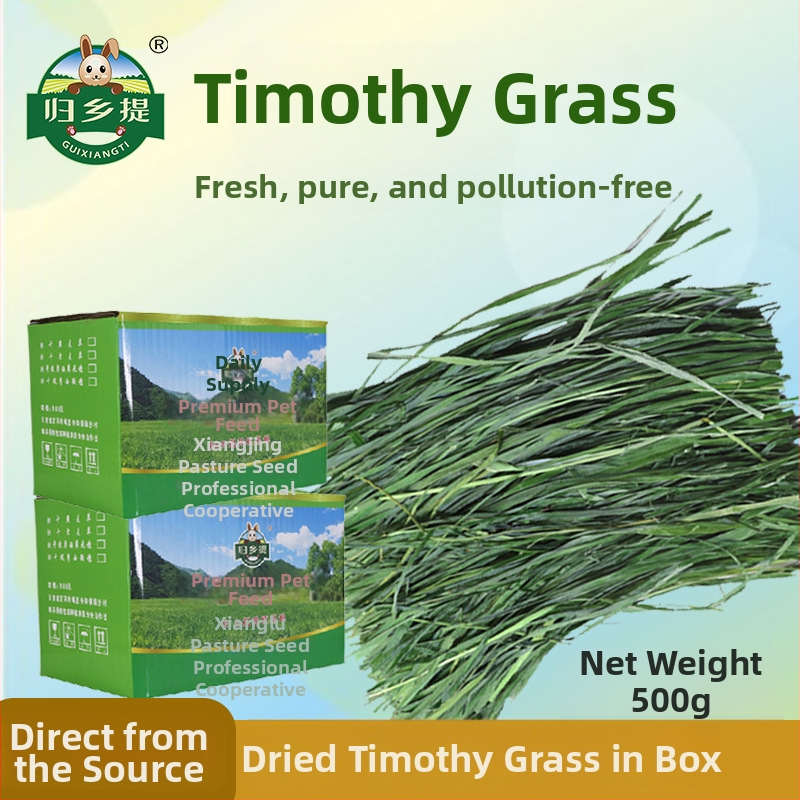 Timothy siena segmenti – 500 g sausā dzīvnieku barība trušiem un činchillām