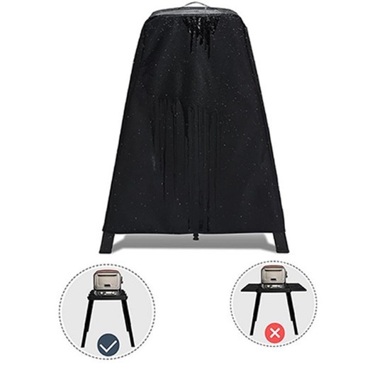 Защитен калъф за пещ за пица, вертикален дизайн, 420D Oxford плат, портативен за външна употреба, водоустойчив