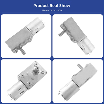 370 izmēra četkots DC reduktormotors, kompakts motors, CE sertifikāts, spriegums zem 36V