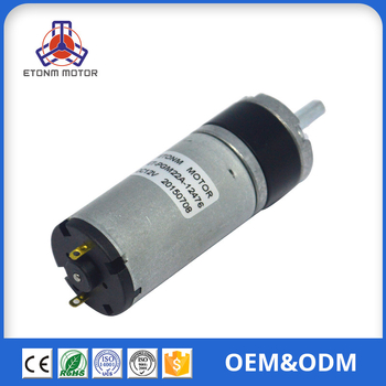 Planētārpārnes motors ar 22 mm asi, DC zem 36 V, 67% efektivitāte, ISO 9001 sertificēts