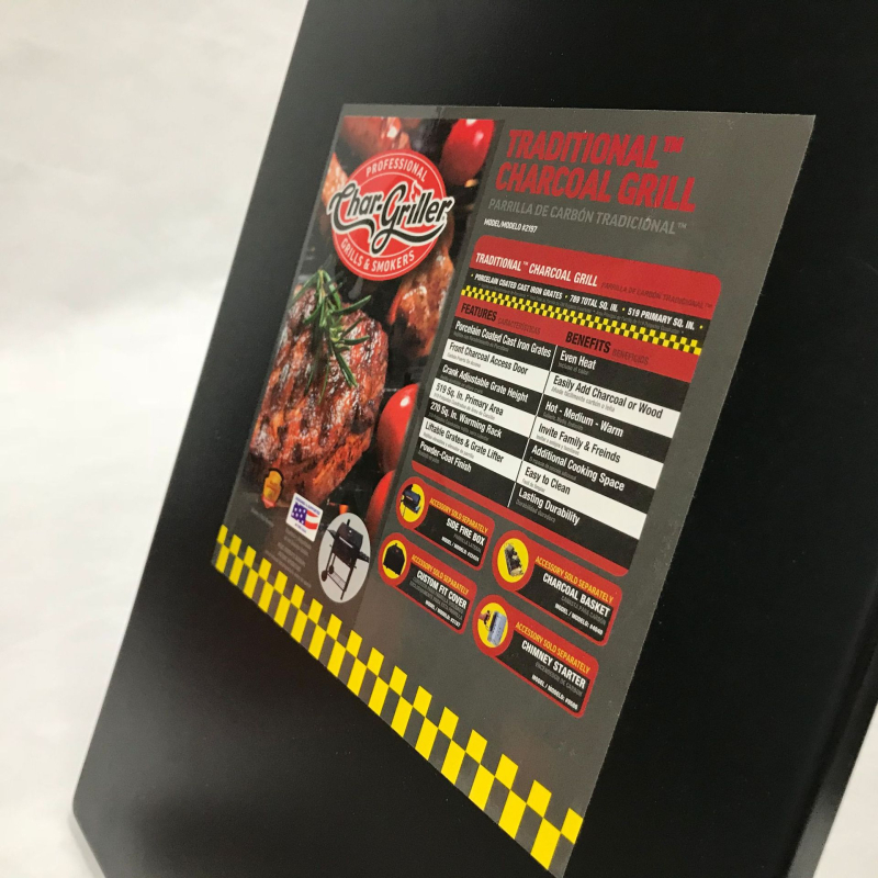 Етикет за фурна, CSA сертифициран, премахващ се лепящ стикер с UV защита и температурна устойчивост (-40°C до 280°C), PET материал