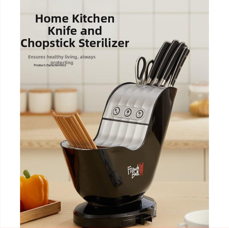 Θήκη απολύμανσης μαχαιριών και κουτί αποθήκευσης μαχαιροπίρουνων με λειτουργία στέγνωσης • υλικό PP+PET • επιτραπέζιο σχεδίαση • μινιμαλιστικό στυλ