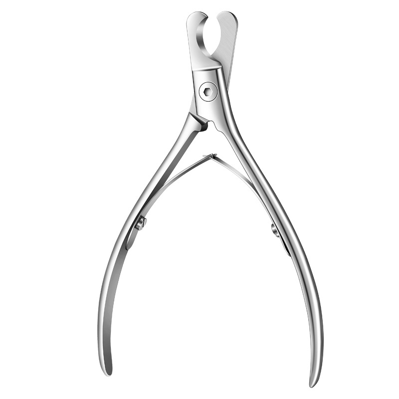 Macska- és kutya körömvágó olló, rozsdamentes acél, csepp-ellen design, védelem a gyors ér vágása ellen, biztonságos körömvágás