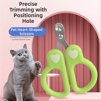 Ψαλίδια νυχιών γάτας για αρχάριους – Αντι-γρατσουνίσματα, κατάλληλα για γατάκια, Σχεδίαση με κυκλικό άνοιγμα