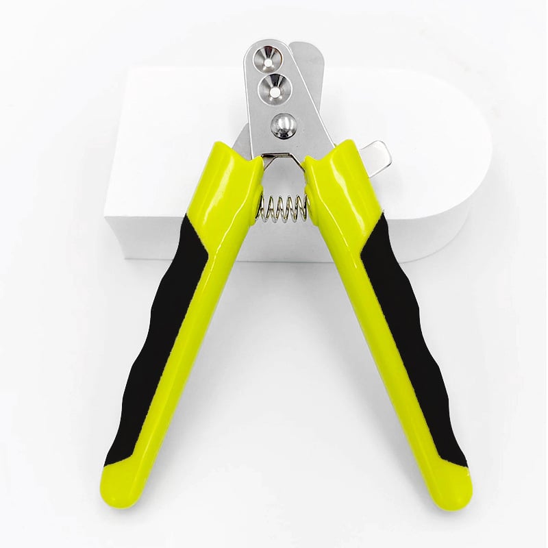 Κλιπς νυχιών κατοικίδιων για γάτες και σκύλους, ανοξείδωτο ατσάλι, σχέδιο με δύο κυκλικά ανοίγματα