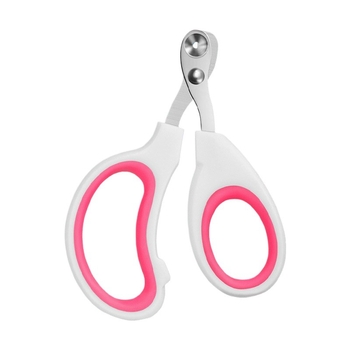 Clește de unghii pentru câini, oțel inoxidabil, design cu gaură rotundă, pentru începători