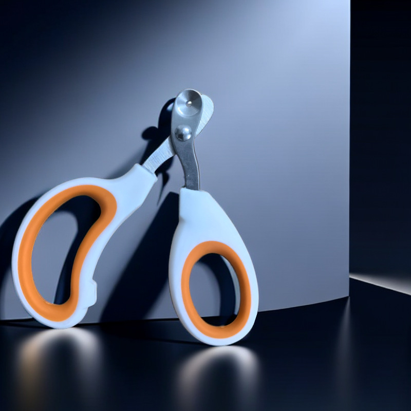 Clește de unghii pentru câini, oțel inoxidabil, design cu gaură rotundă, pentru începători