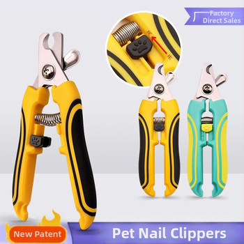 Clește pentru unghii de animale de companie, cu mâner dublu, pentru pisici și câini — model 2023, marcă feddis, nu este importat.