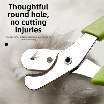Κοπτης νυχιών γάτας με σχέδιο διπλής οπής και κυκλικής οπής, εργαλείο κοπής νυχιών κατοικίδιου, μάρκα Cute and Cute