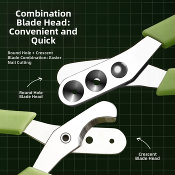 Κοπτης νυχιών γάτας με σχέδιο διπλής οπής και κυκλικής οπής, εργαλείο κοπής νυχιών κατοικίδιου, μάρκα Cute and Cute