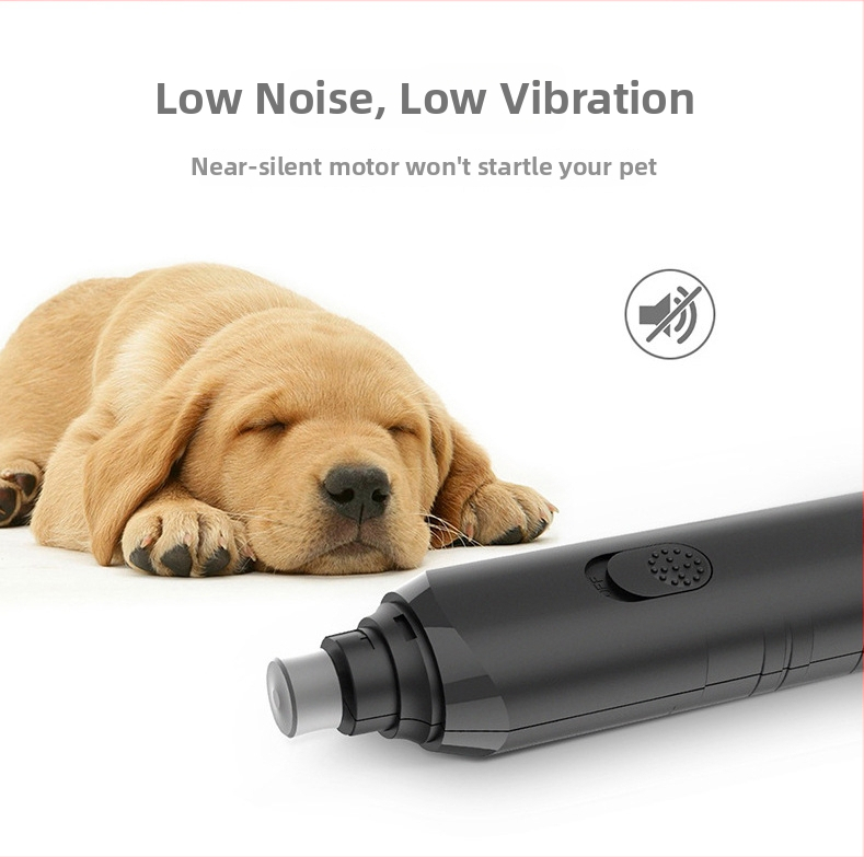 Măcinător de unghii pentru animale de companie, pentru câini, alimentat cu baterie, fără fir, tăiere automată a unghiilor, set de 120