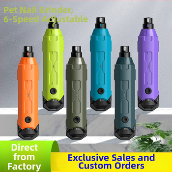 Električna pila za nokte kućnih ljubimaca s LED svjetlom, 6-stupanjska regulacija brzine, električni pilnik za pse