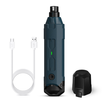 Električna pila za nokte kućnih ljubimaca s LED svjetlom, 6-stupanjska regulacija brzine, električni pilnik za pse