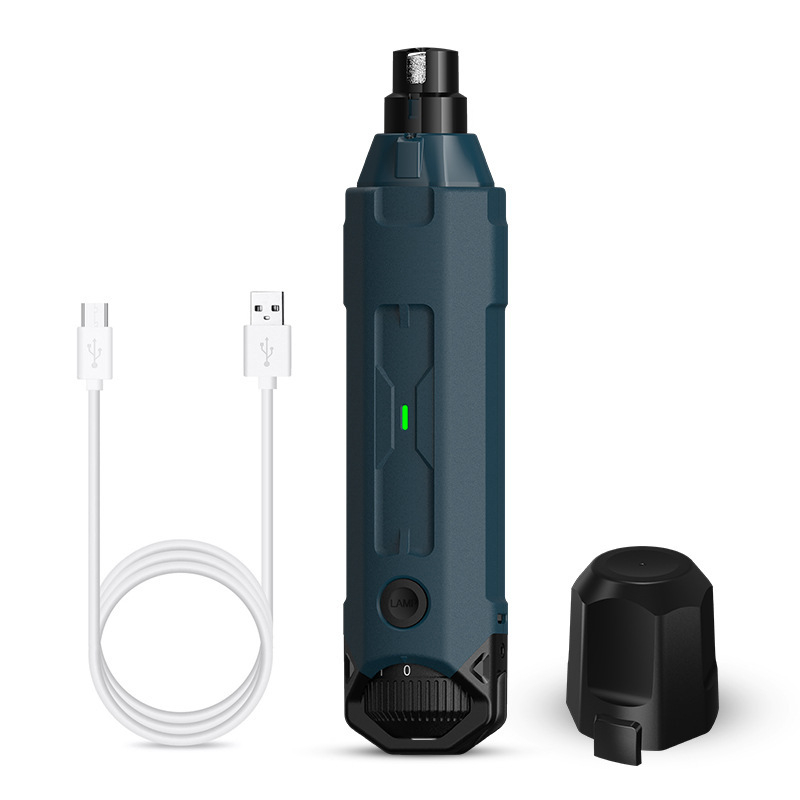 Električna pila za nokte kućnih ljubimaca s LED svjetlom, 6-stupanjska regulacija brzine, električni pilnik za pse