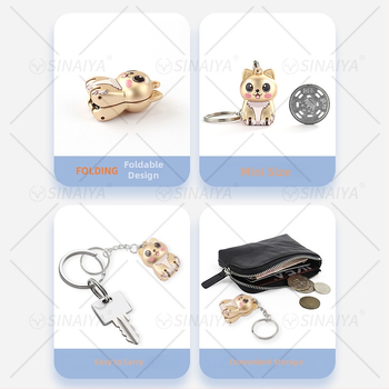 Clește de unghii pliabil, portabil, din oțel inoxidabil, Sneya