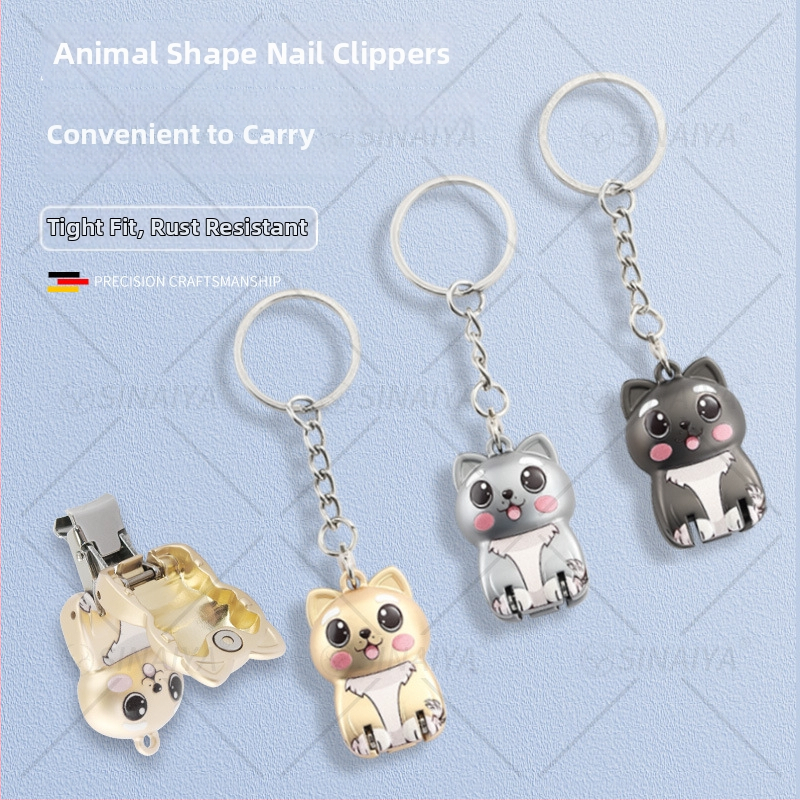 Clește de unghii pliabil, portabil, din oțel inoxidabil, Sneya