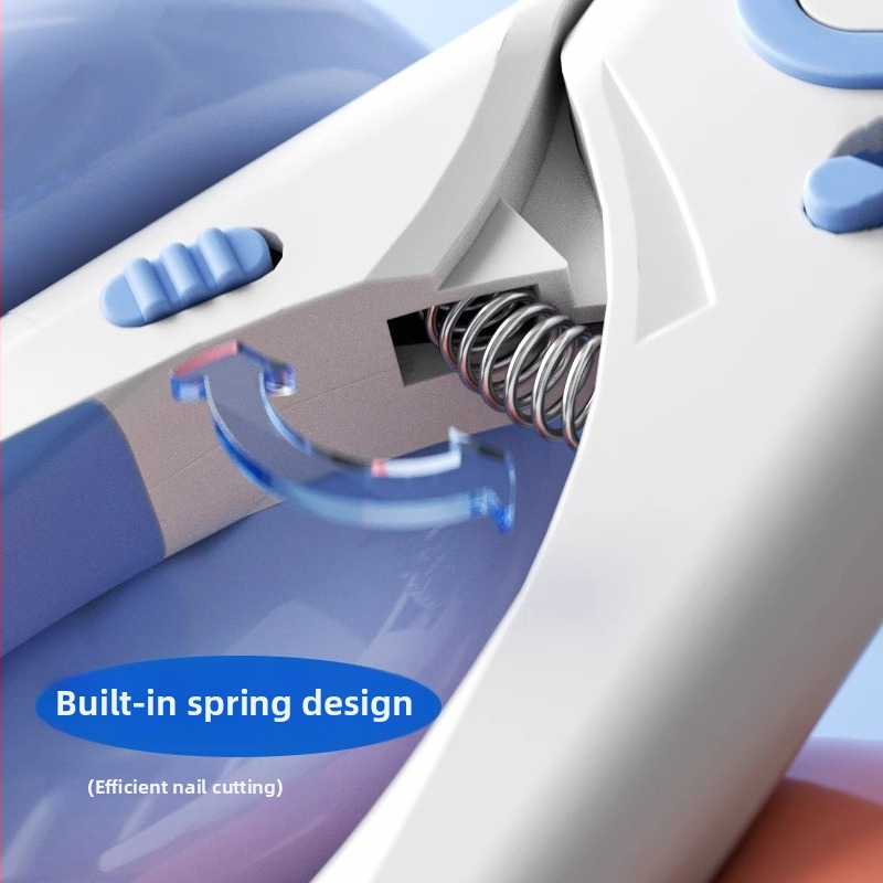 Peijie Pets kliešte na nechty mačky s LED, nerezová oceľ, ručné ovládanie