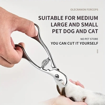 Set de tăiat unghiile pentru animale de companie, pentru câini și pisici, oțel inoxidabil, include fișier, Xianglong, kit portabil pentru uz casnic