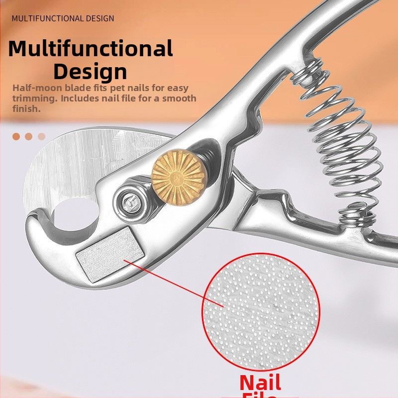 Lemmikloomade küünte lõikamise komplekt koertele ja kassidele, roostevabast terasest, koos failiga, Xianglong kaubamärk, kaasaskantav kodukomplekt