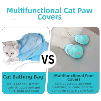 Protecție pentru capul pisicii pentru baie, tăierea unghiilor și injecții – anti-zgâriere, anti- mușcare, anti-lipire • cutie cu 210 bucăți • pentru pisici
