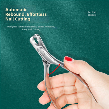 Naminių gyvūnėlių nagų kirpimo ir dilimo priemonė, nerūdijantis plienas, katėms ir šunims