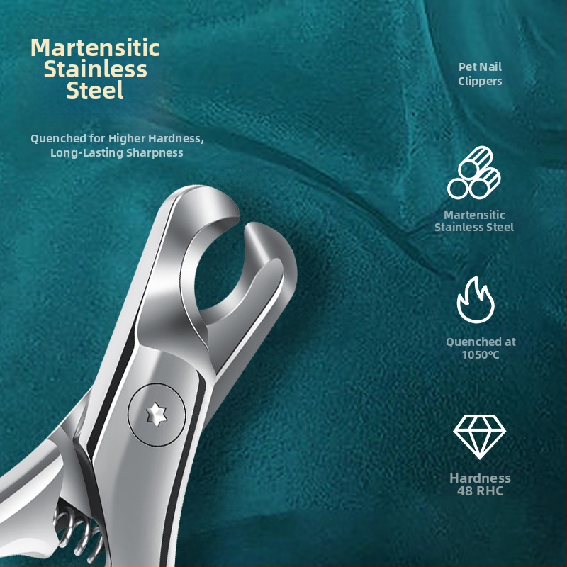 Dzīvnieku nagu šķēres un nagu fail, nerūsējošais tērauds, kaķiem un suņiem