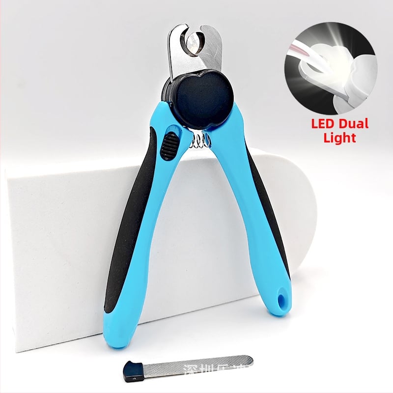 Augintinių nagų kirpimo įrankis su LED apšvietimu katėms ir šunims