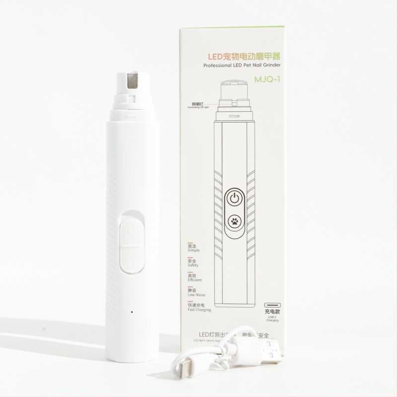 Elektrinis nagų šlifuotuvas naminiams gyvūnams – šunims ir katėms, universalus suderinamumas, Pink Claw ženklas