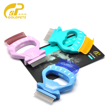 ABS χτένα με σχέδιο κοχυλιού για σκύρους — βούρτσα περιποίησης για αφαίρεση τριχώματος, κουτί 96 τεμάχια, μάρκα Petiy Baoli