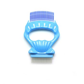 ABS χτένα με σχέδιο κοχυλιού για σκύρους — βούρτσα περιποίησης για αφαίρεση τριχώματος, κουτί 96 τεμάχια, μάρκα Petiy Baoli