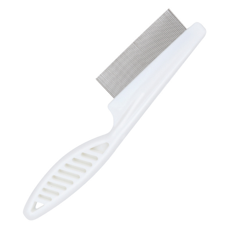 Háziállat-kefe macskáknak és kutyáknak, bolha- és tetű eltávolítás, ergonómikus fogantyú