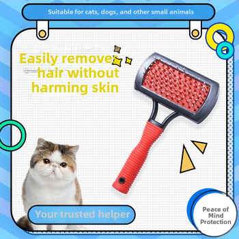 Mailang Kutyák és macskák dupla oldalú hajkeféje – műanyag, származás Zhenjiang; szőrzet eltávolítás, tisztítás, masszázs, bolha eltávolítás