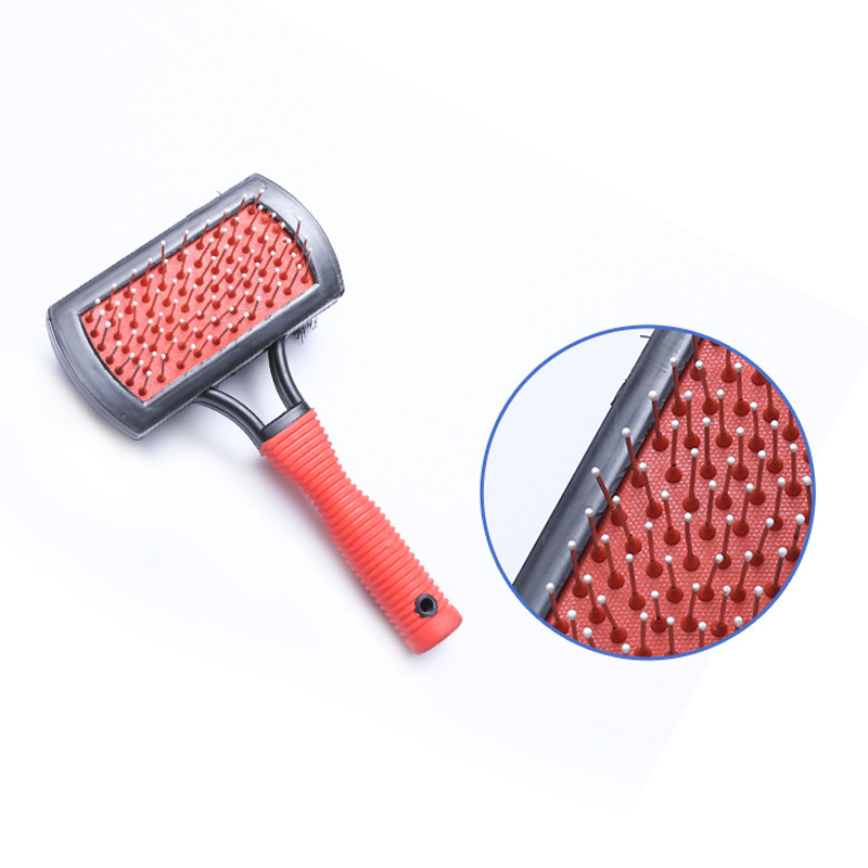 Mailang Kutyák és macskák dupla oldalú hajkeféje – műanyag, származás Zhenjiang; szőrzet eltávolítás, tisztítás, masszázs, bolha eltávolítás