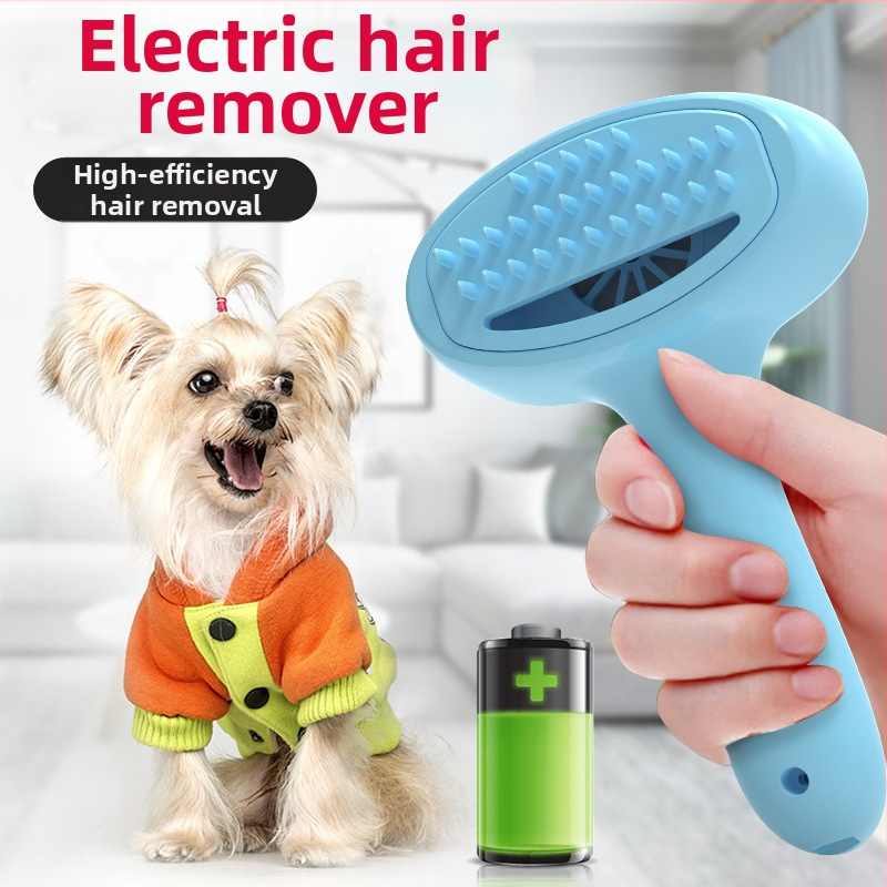 Elektronikus háziállat szőrtelenítő kefe macskáknak és kutyáknak – ABS anyagú, újratölthető, atkák és por felszívására, háztartási használatra
