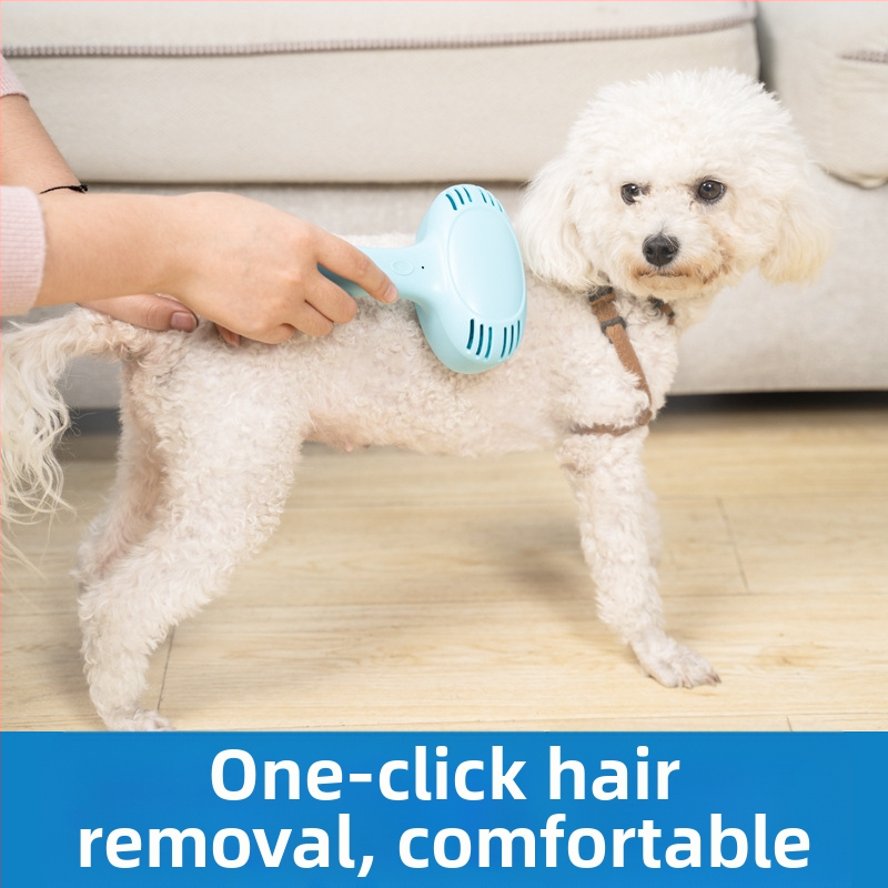 Elektronikus háziállat szőrtelenítő kefe macskáknak és kutyáknak – ABS anyagú, újratölthető, atkák és por felszívására, háztartási használatra