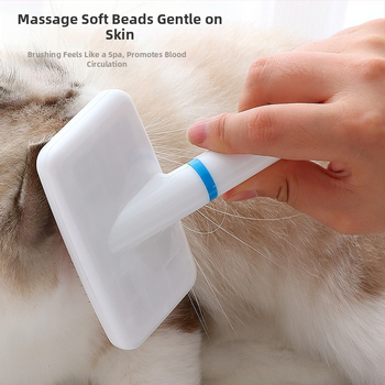 Hrebeň na starostlivosť o mačky s nehrdzavejúcimi ihlami na odstraňovanie voľnej srsti