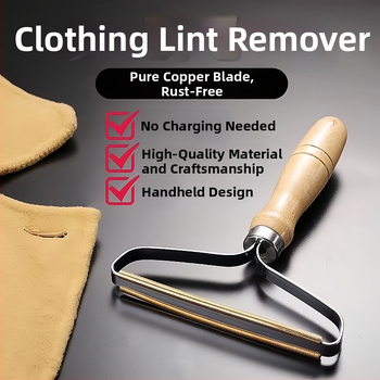 Állati szőr eltávolító eszköz — fa és réz, négyzet alakú fésű, nagy testű kutyák számára