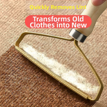 Állati szőr eltávolító eszköz — fa és réz, négyzet alakú fésű, nagy testű kutyák számára