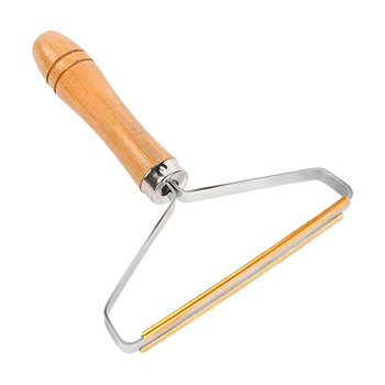 Állati szőr eltávolító eszköz — fa és réz, négyzet alakú fésű, nagy testű kutyák számára